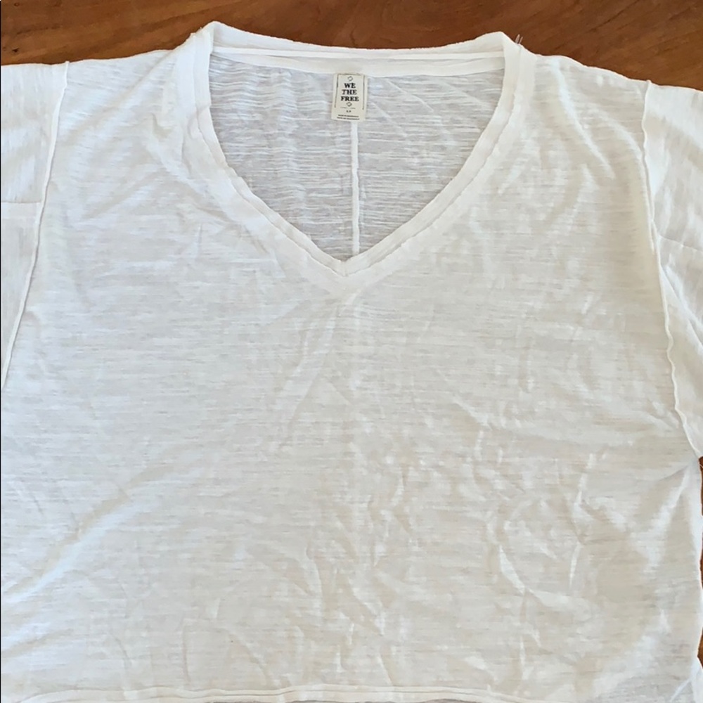 Free People oversized white T-shirt